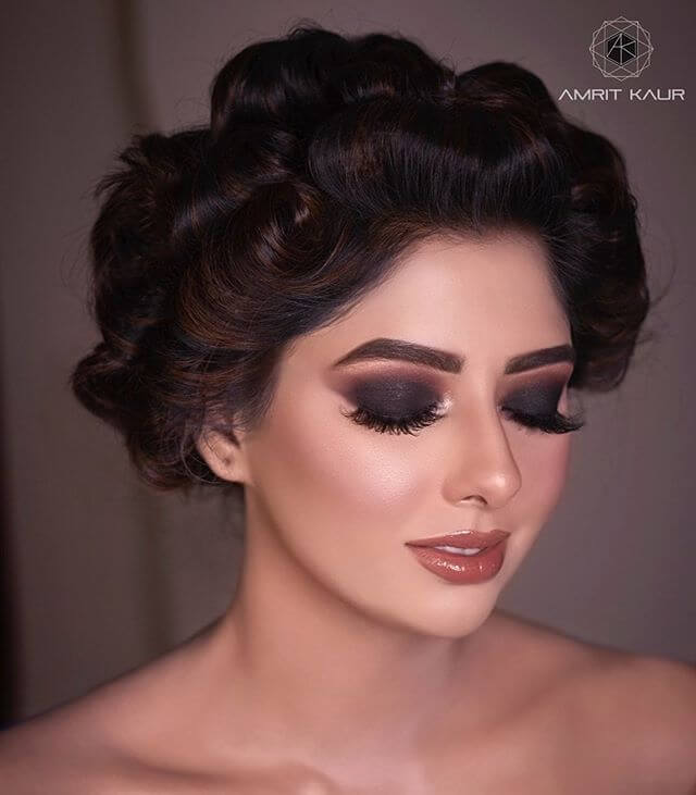 black smokey wedding makeup looks