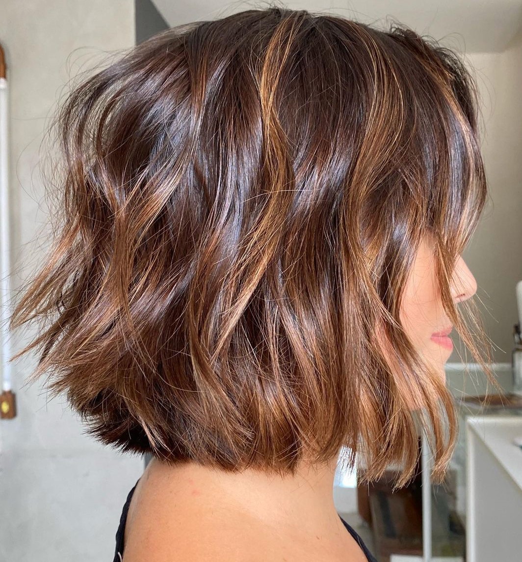 short hair colors for brown skin