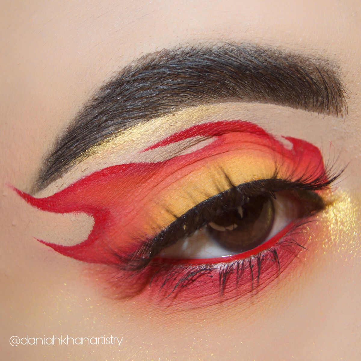fire makeup looks