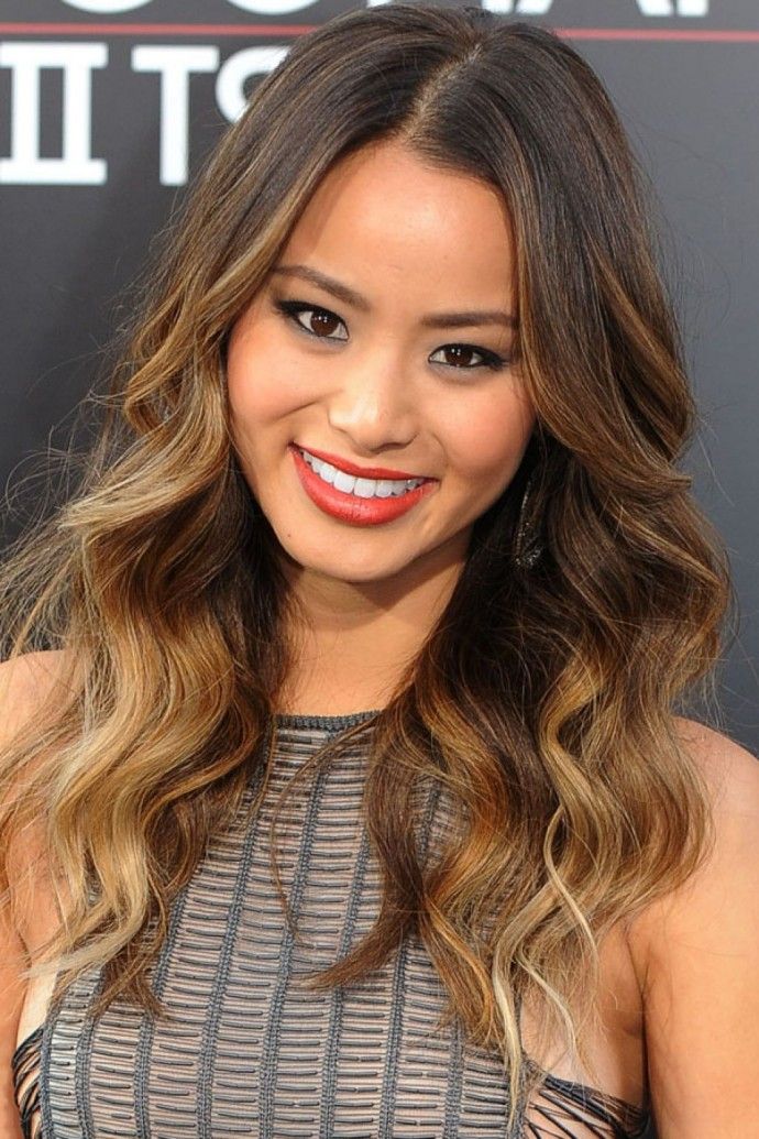 Golden Brown Asian Hair Highlights