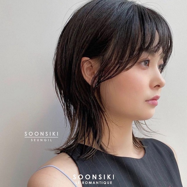 Korean short haircuts with bangs