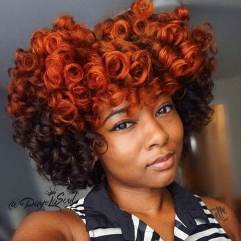 Short hair colors for brown skin