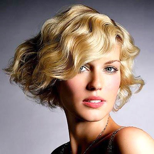 Blunt Bob with Retro Curls: Low maintenance short haircuts
