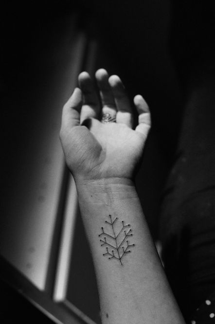 geometric tree tattoos