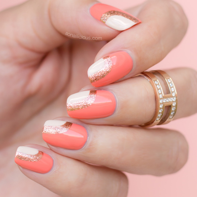 peach nail designs