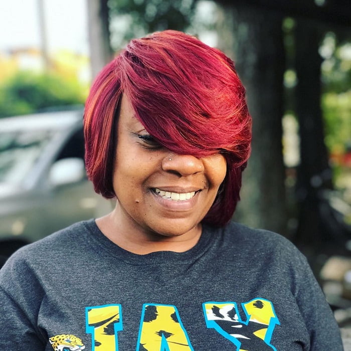 short hairstyle for chubby faces and double chins