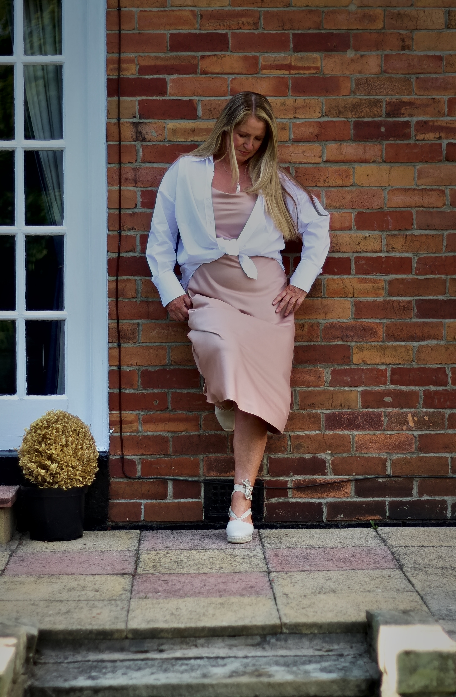 satin shirt outfit ideas