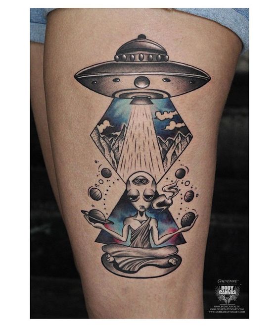 UFO and Alien Tattoos