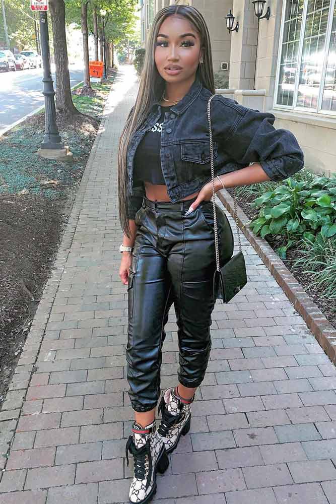 Leather Pants Outfit Ideas