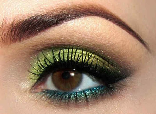 green eyeshadow looks for brown eyes