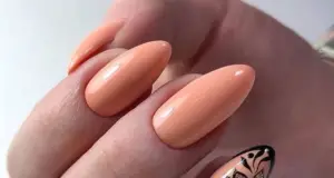 peach nail designs