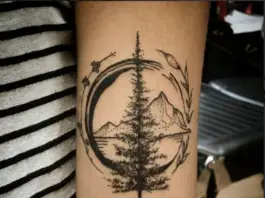 Geometric tree tattoos