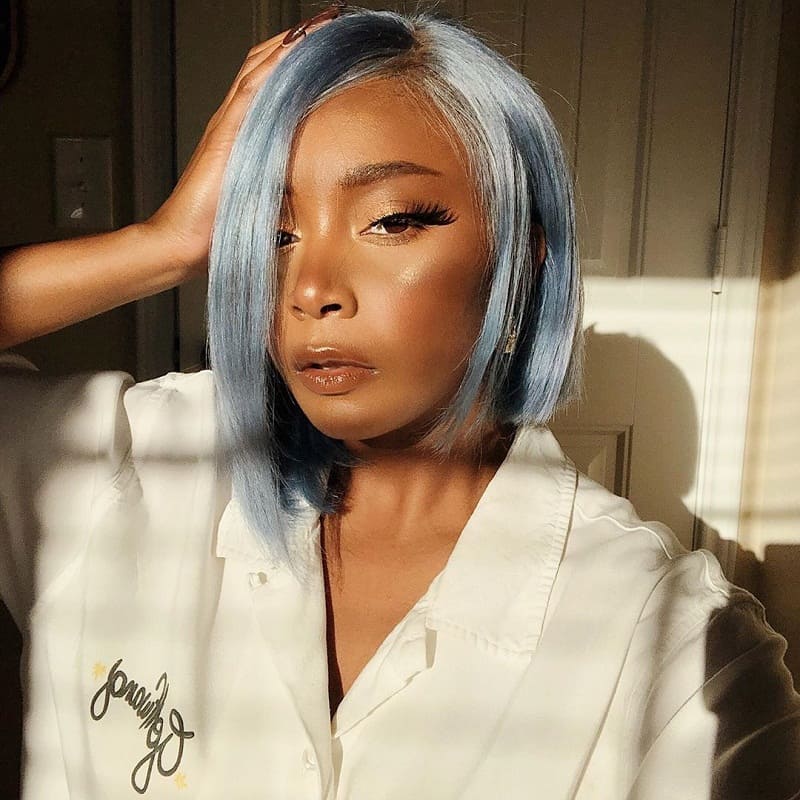 Short hair colors for brown skin